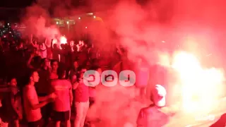 رصد | مسيرة اولتراس ناهيا رفضا لحكم العسكر بالشماريخ