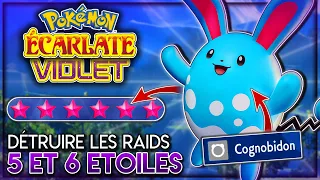 EASILY DEFEAT STAR RAIDS WITH AZUMARILL COGNOBIN Pokemon Purple Scarlet
