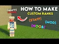 How to Make Custom Ranks in Minecraft Bedrock
