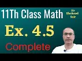 Exercise 4 5 Complete FSC Math Part 1 Chapter 4 Quadratic Equations