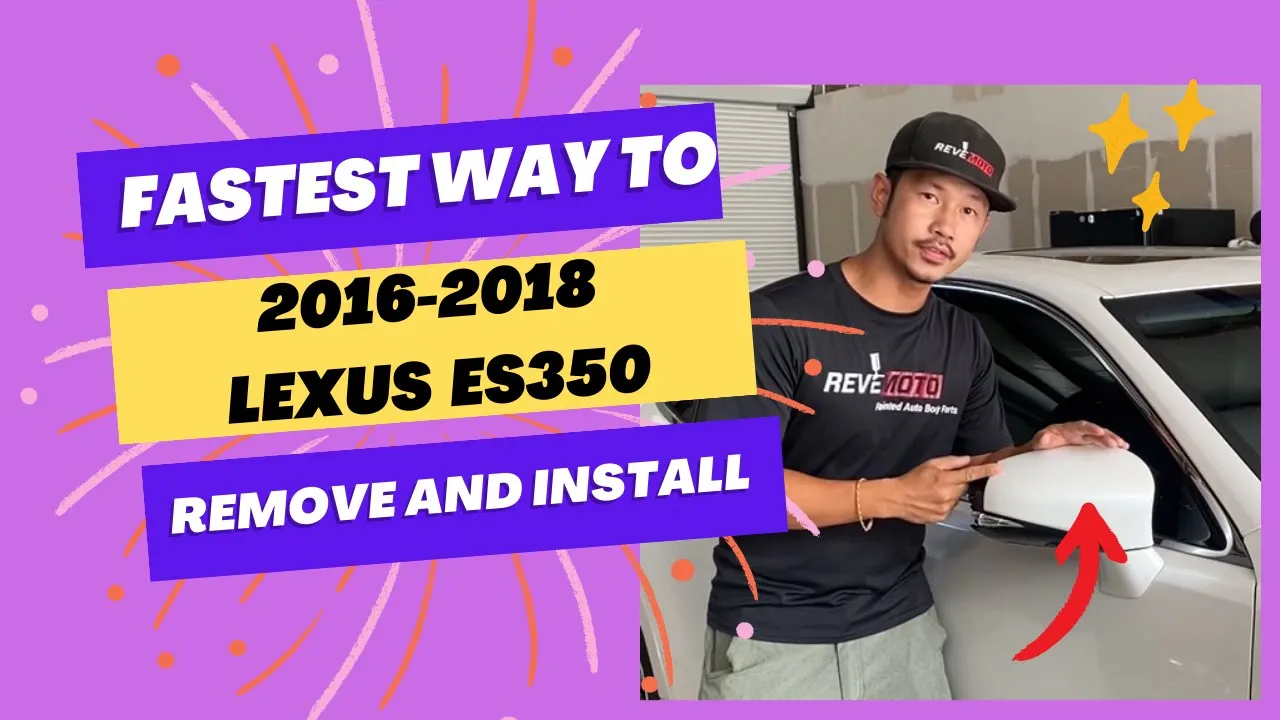 2016-2018 Lexus ES350 : Side View Mirror Painted (OEM | Passenger-Side)