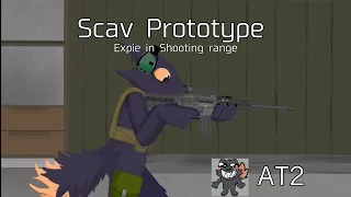 Expie in shooting range Scav Prototype animation AT2