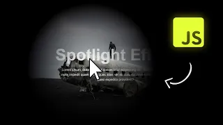 How To Make A Spotlight Effect With Simple HTML CSS JavaScript Quick Tutorial