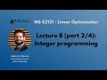 MS-E2121 - Linear Optimization