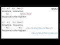 Hosanna - Hillsong UNITED with chords Key of E