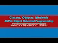 Java Classes Objects Methods Object Oriented Programming Tutorial Filipino Tagalog