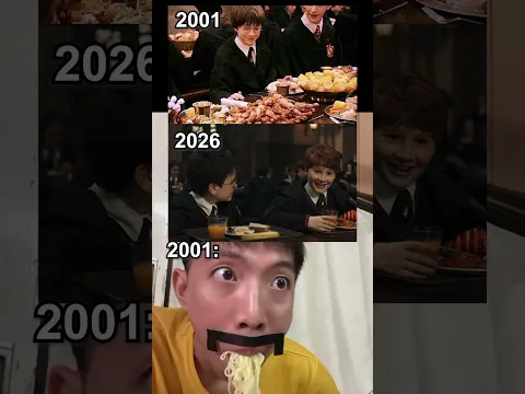 2001 Harry Potter and 2026 Harry Potter #shorts