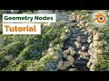 Procedural Modular Landscape with River - Blender Geometry Nodes Tutorial