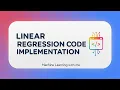 Linear Regression code Implementation in Python ML from Scratch