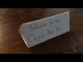Origami name tent short