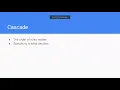 CSS Cascade and Inheritance