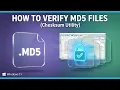 How to Verify MD5 Files MD5 SHA Checksum Utility
