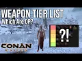 Best Weapons Conan Exiles 2025 Full D S Tier List PvP Picks