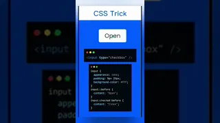 Checkbox Button Trick Using Pure CSS No JS Needed