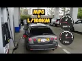 Fuel Consumption MPG TEST Lexus IS300