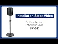 How to install Adjustable Speaker Floor Stand for Bose S1 Pro