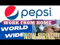 PEPSI IS HIRING NOW Work From Home Job