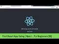 Create First React App Using Node Package Manager Npm - React For Beginners 18