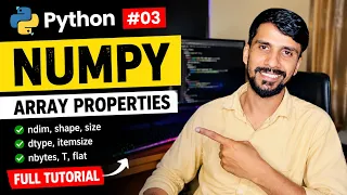 NumPy Array Properties in Python ndim shape size dtype Explained NumPy Tutorial