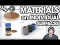 How to Apply Materials to INDIVIDUAL SURFACES in Rhino 3D