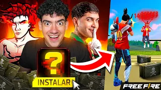 USO la app modificada de este youtuber famoso y pego todo rojo 😱#freefire