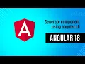 Download Lagu Angular 18 | Creating New Component with the angular CLI Commands #angular #angularcli