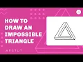 How to Draw An Impossible Triangle Penrose Optical Illusion Step by Step