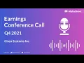 CSCO Stock Cisco Systems Inc Q4 2021 Earnings Call