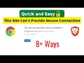 This site can t provide a secure connection sent an invalid response ERR - SSL