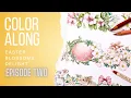 Easter Blossoms Delight Ep 2 Easter Eggs and Bunny Colored Pencils Color Along with Shirley