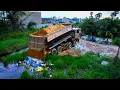 Download Lagu First Start Huge Project! Heavy Dump Truck 25Ton and Bulldozer Landfill Delete Flooded Pond