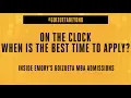 On the Clock When is the Best Time to Apply