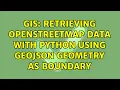 GIS Retrieving OpenStreetMap data with Python using GeoJSON geometry as boundary