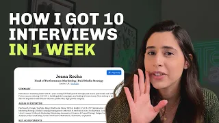 How I Landed 10 Interviews in 1 Week My Exact Job Search Strategy