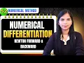 Numerical Differentiation in Numerical Analysis Newton Forward and Backward Differentiation