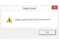 Ctypes pyd could not be extracted Ctypes pyd Was Not Found Ctypes pyd is Missing 6 Fixes