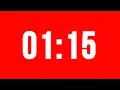 1 Minute 15 Second Timer With Alarm Without Music