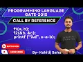 Programming Language GATE-2015 Problem Solution