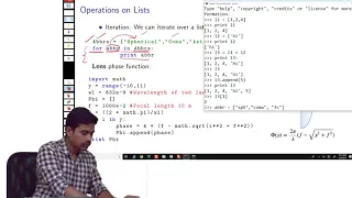 Optics simulations in Python Introduction to Python Part 2