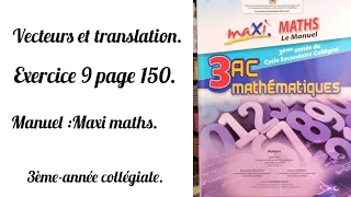Vecteurs Et Translation Exercice 9 Page 150 Maxi Maths 