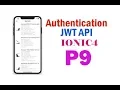 Authentication login api jwt in ionic 4 part 9 Laravel API