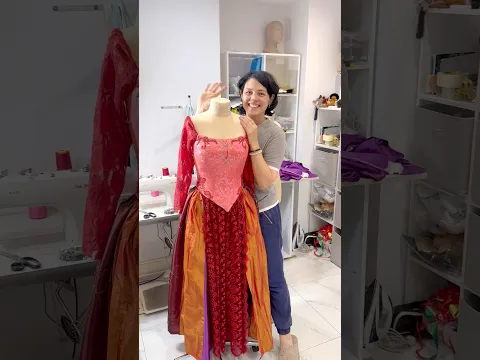 Working on new costumes🙌🏼#sewing #hocuspocus #sandersonsisters #hocuspocus2 #sewingtips #sew #diy