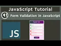 41 Form Validation Part 1 of JS DOM in JavaScript javascript tutorial UiBrains NAVEEN SAGGAM