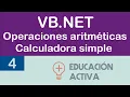 04 VB NET Arithmetic Operations Simple Calculator