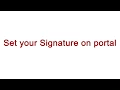 Docusoft - Set Up Your Signature On Portal