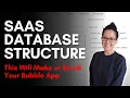 SaaS Database Structure on Bubble Will Make or Break Your App