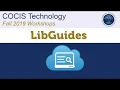 LibGuides - Fall 2019