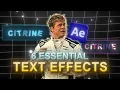 6 NEW Text Effects to BOOST Your Edits After Effects Guide