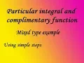 Complimentary function Particular integral mixed type of example