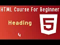 Comment Heading Paragraph - HTML 5 Tutorial for Beginners